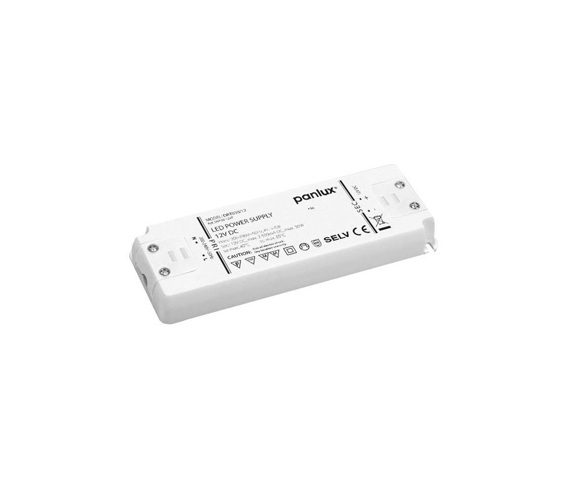 Obrázok Panlux DRT030/12 - Elektrický transformátor LED DRIVER 12V 30W/12V