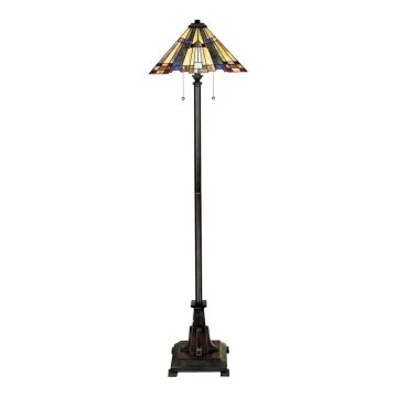 Elstead QZ-INGLENOOK-FL - Stojacia lampa INGLENOOK 2xE27/60W/230V