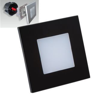 Emithor 48335 - LED Schodiskové svietidlo STEP LIGHT LED/1W/230V čierna