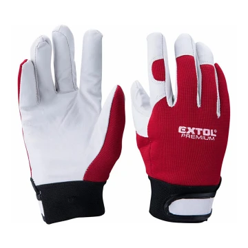Extol Premium - Pracovné rukavice veľkosť 10" červená/biela