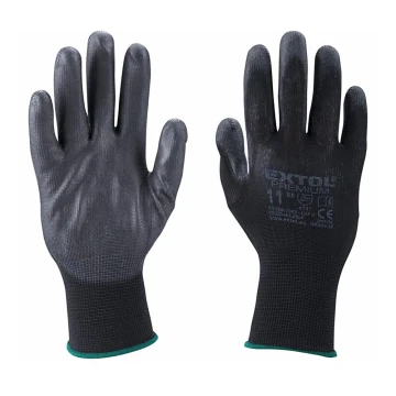Extol Premium - Pracovné rukavice veľkosť 10" čierna