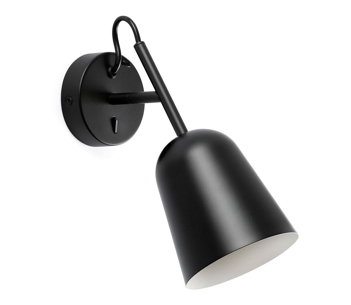 FARO Barcelona FARO 28257 - Nástenná lampa STUDIO 1xE14/8W/230V čierna 