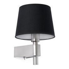FARO 29975 - Nástenná lampa ROOM 1xE27/15W/230V čierna