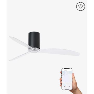 FARO 32041WP - Stropný ventilátor MINI TUBE FAN Wi-Fi čierna pr. 128 cm + diaľkové ovládanie