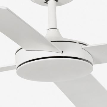 FARO 33350DC - Stropný ventilátor MALLORCA L biela/hnedá pr.132 cm + diaľkové ovládanie