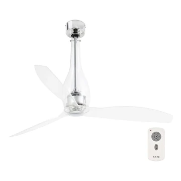 FARO 33381 - Stropný ventilátor ETERFAN číra pr. 128 cm + diaľkové ovládanie