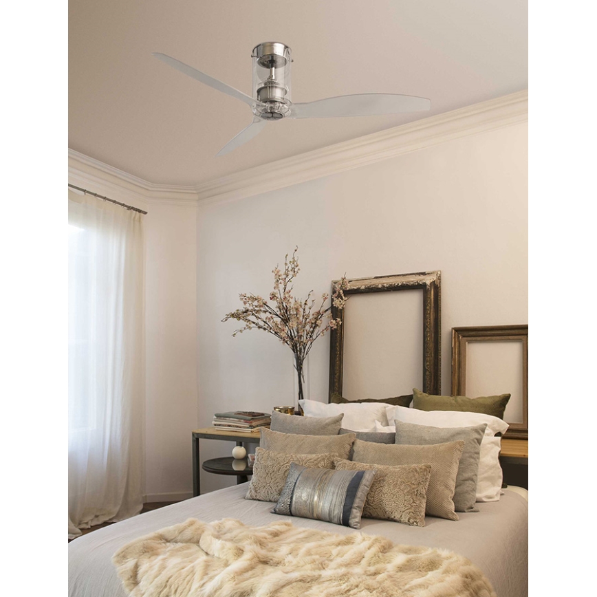 FARO 33393 - Stropný ventilátor MINI TUBE FAN s diaľkovým ovládačom a motorom DC