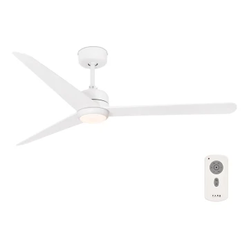 FARO 33722 - LED Stropný ventilátor NU LED/18W/230V biela pr. 132 cm + diaľkové ovládanie