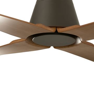 FARO 34106 - Stropný ventilátor TYPHOON M hnedá pr. 130 cm IP44 + diaľkové ovládanie