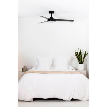 FARO 34261 - LED Stropný ventilátor BARTH LED/24W/230V čierna + diaľkové ovládanie