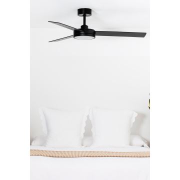 FARO 34261 - LED Stropný ventilátor BARTH LED/24W/230V čierna + diaľkové ovládanie