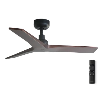 FARO 34278WP - Stropný ventilátor KLIM S drevo/čierna 92,5 cm + diaľkové ovládanie