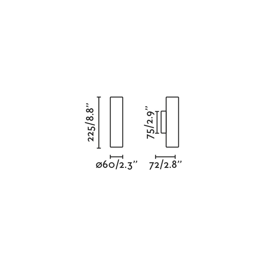 FARO 43766 - Nástenné svietidlo STAN 2xGU10/8W/230V hnedá