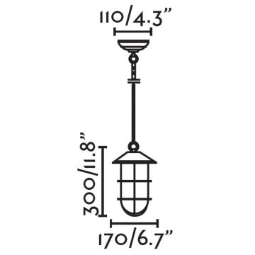 FARO 73696 - Vonkajší luster na reťazi HONEY 1xE27/15W/230V IP54