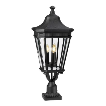 Feiss - Vonkajšia lampa COTSWOLD LANE 3xE14/60W/230V IP44 čierna