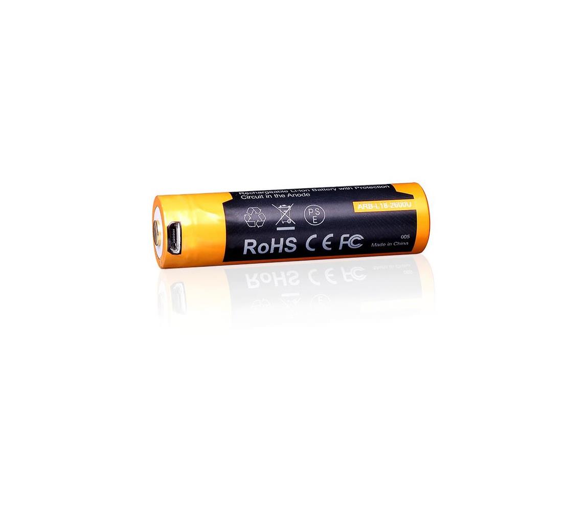 Fenix Fenix FE18650LI26USB - 1ks Nabíjacia batéria USB/3,6V 2600 mAh 