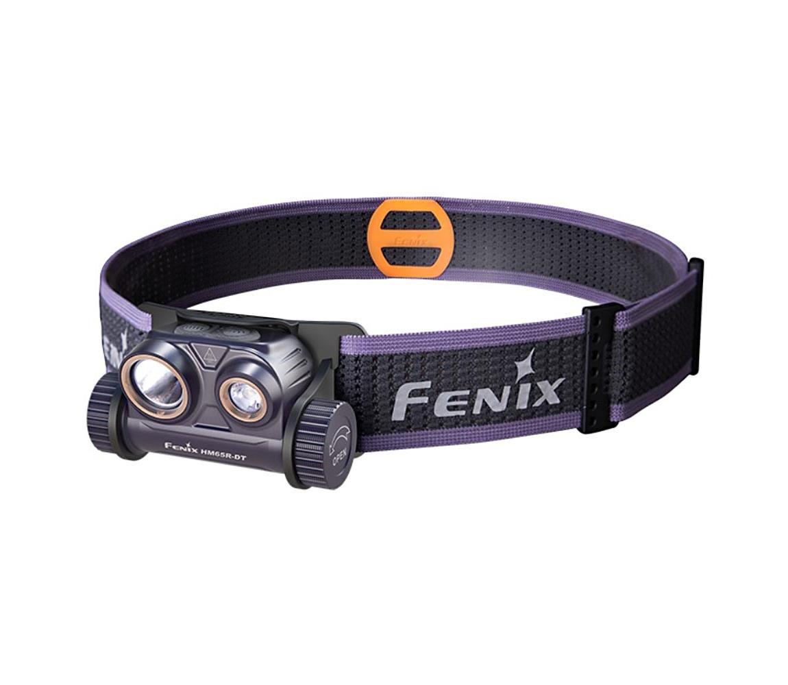 Fenix Fenix HM65RDTPRP - LED Nabíjacia čelovka LED/USB IP68 1500 lm 300 h fialová/čierna 