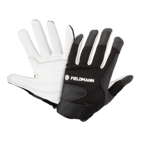 Fieldmann - Pracovné rukavice čierna/biela