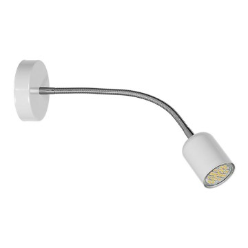 Flexibilná lampička MAXI 1xGU10/40W/230V biela