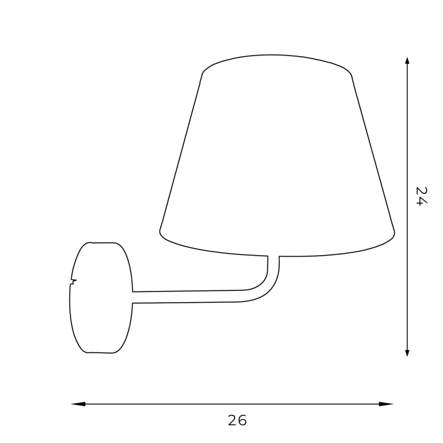 Flexibilné svietidlo ARDEN 1xE27/60W/230V čierna/biela