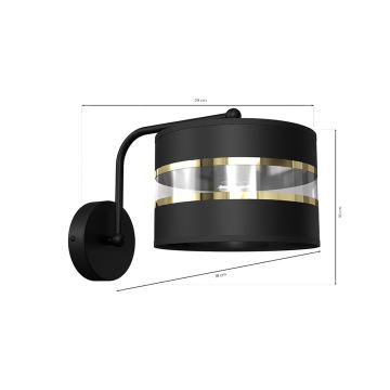 Flexibilné svietidlo ULTIMO 1xE27/60W/230V čierna