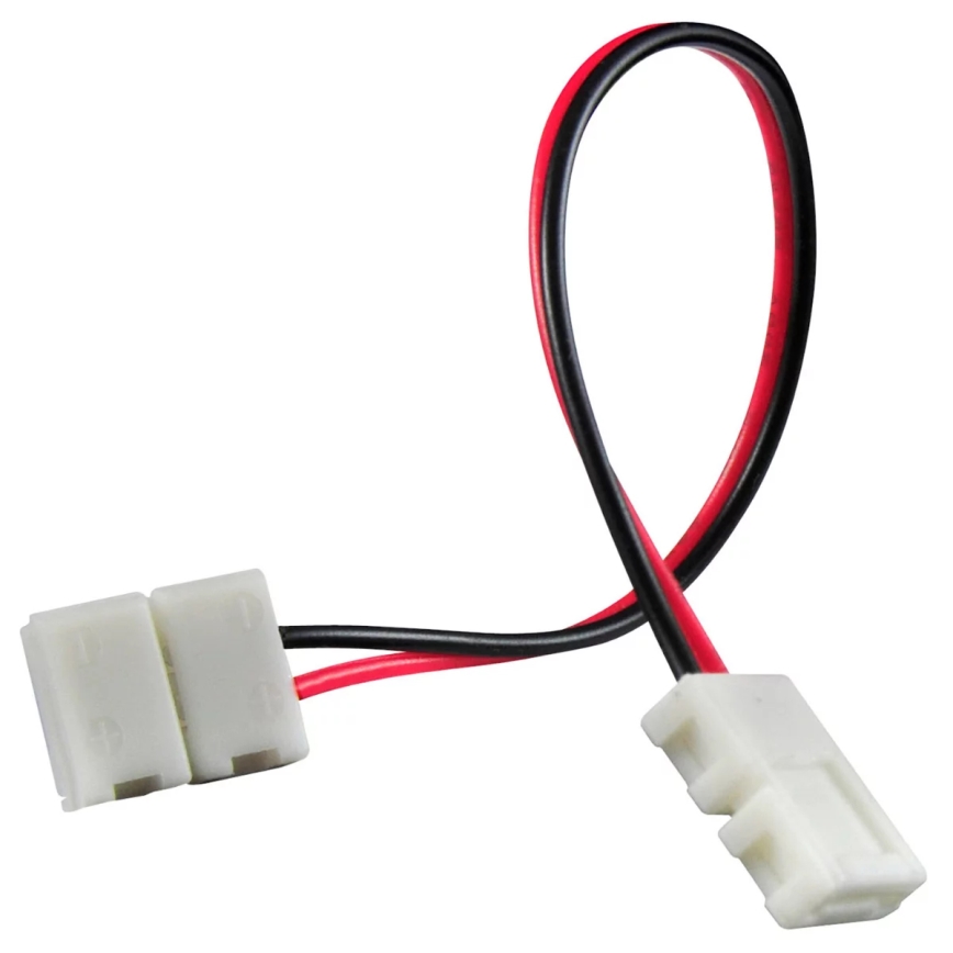 Flexibilný obojstranný úhlový konektor pre 2pinové LED pásiky 8 mm