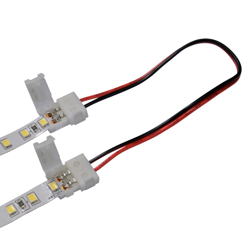 Flexibilný obojstranný úhlový konektor pre 2pinové LED pásiky 8 mm