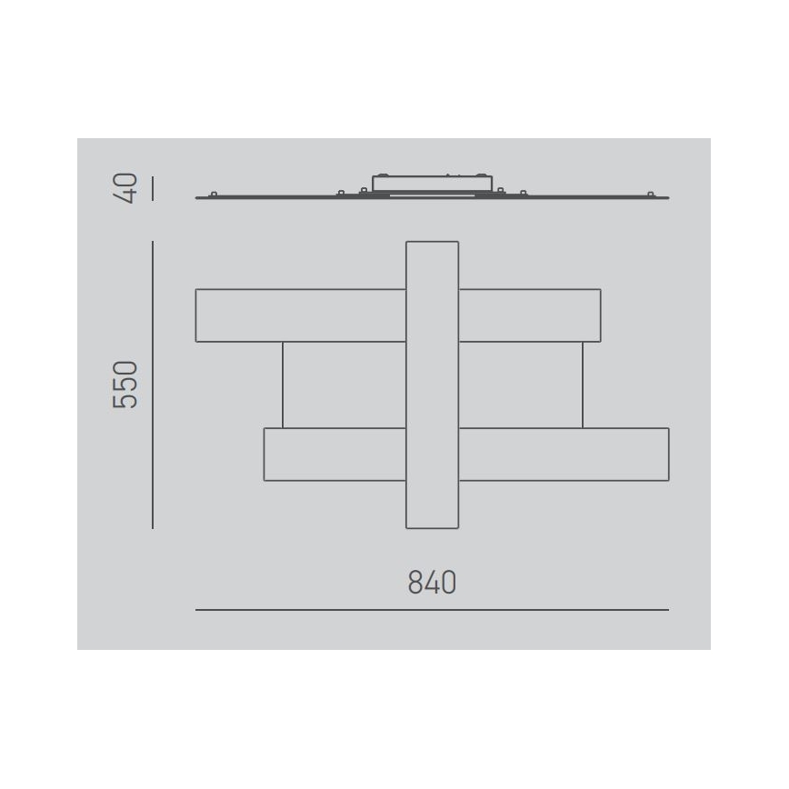 Gea Luce DOHA P M B - LED Stropné svietidlo DOHA LED/40W/230V 84 cm biela