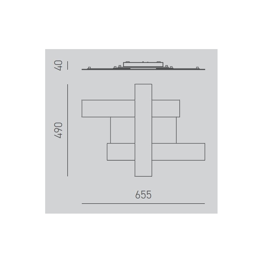 Gea Luce DOHA P P A - LED Stropné svietidlo DOHA LED/30W/230V 65,5 cm matný chróm