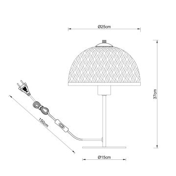 Globo - Stolná lampa 1xE27/15W/230V bambus