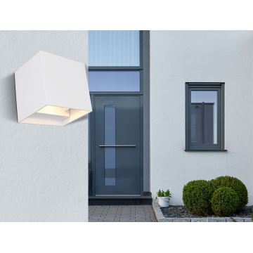 Globo - LED Vonkajšie nástenné svietidlo 2xLED/3W/230V IP44 biela