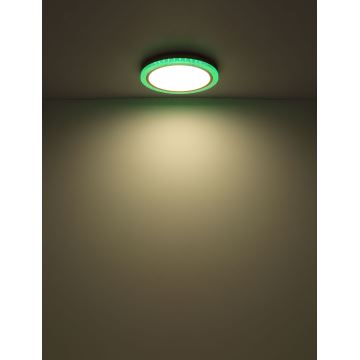 Globo - LED RGBW Stmievateľné stropné svietidlo LED/20W/230V 2700-6500K + diaľkové ovládanie