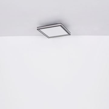 Globo - LED Stropné svietidlo LED/12W/230V 30x30 cm čierna/biela