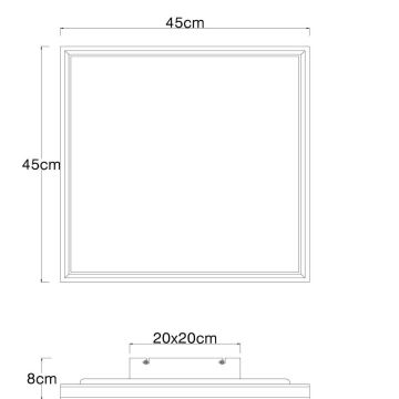 Globo - LED Stmievateľné stropné svietidlo LED/24W/230V 2700/4500/6500K + diaľkové ovládanie