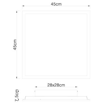 Globo - LED Stropné svietidlo LED/24W/230V