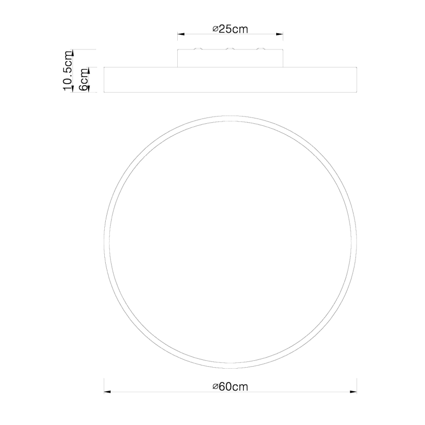 Globo - LED Stmievateľné stropné svietidlo LED/48W/230V + diaľkové ovládanie