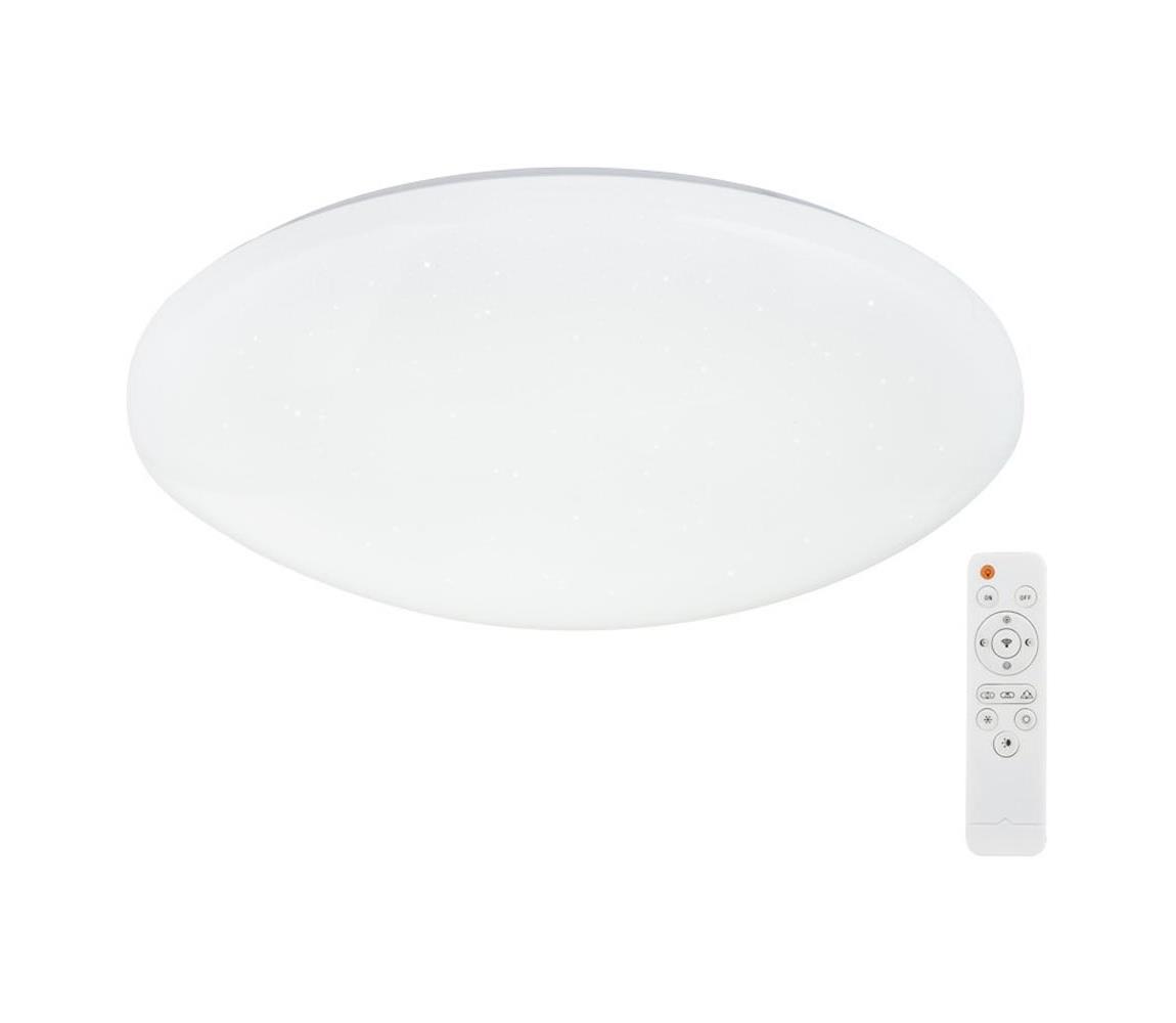 Obrázok Globo 48363-60RGB LED stropné svietidlo Atreju I 1x60W | 288-2880lm | 3000K-6500K | RGB - diaľkový ovládač, fixácia farieb, stmievateľné, nočné osvetlenie, opál, biela