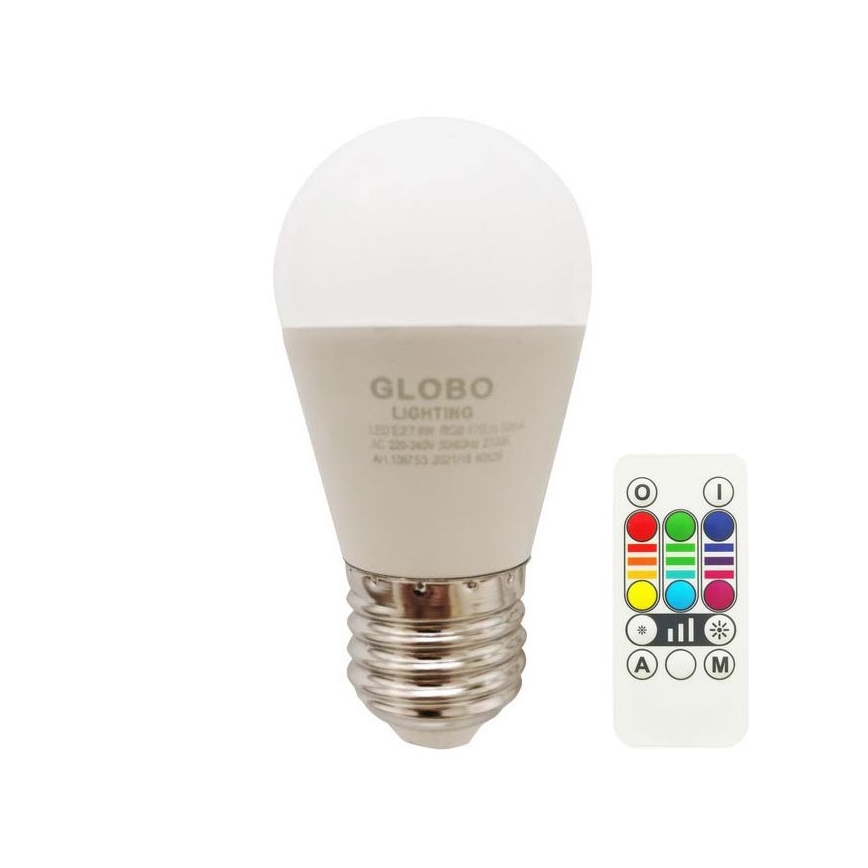 Globo - LED RGBW Stmievateľná žiarovka E27/6W/230V 3000K + diaľkové ovládanie