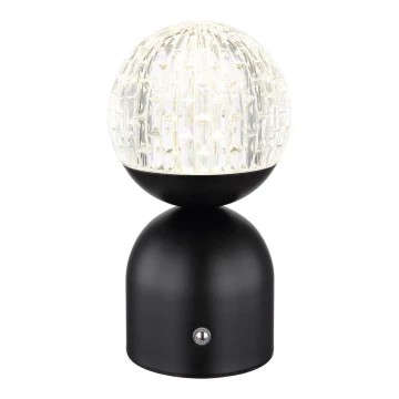 Globo - LED Stmievateľná dotyková stolná lampa LED/2W/5V 2700/4000/6500K 1800 mAh čierna