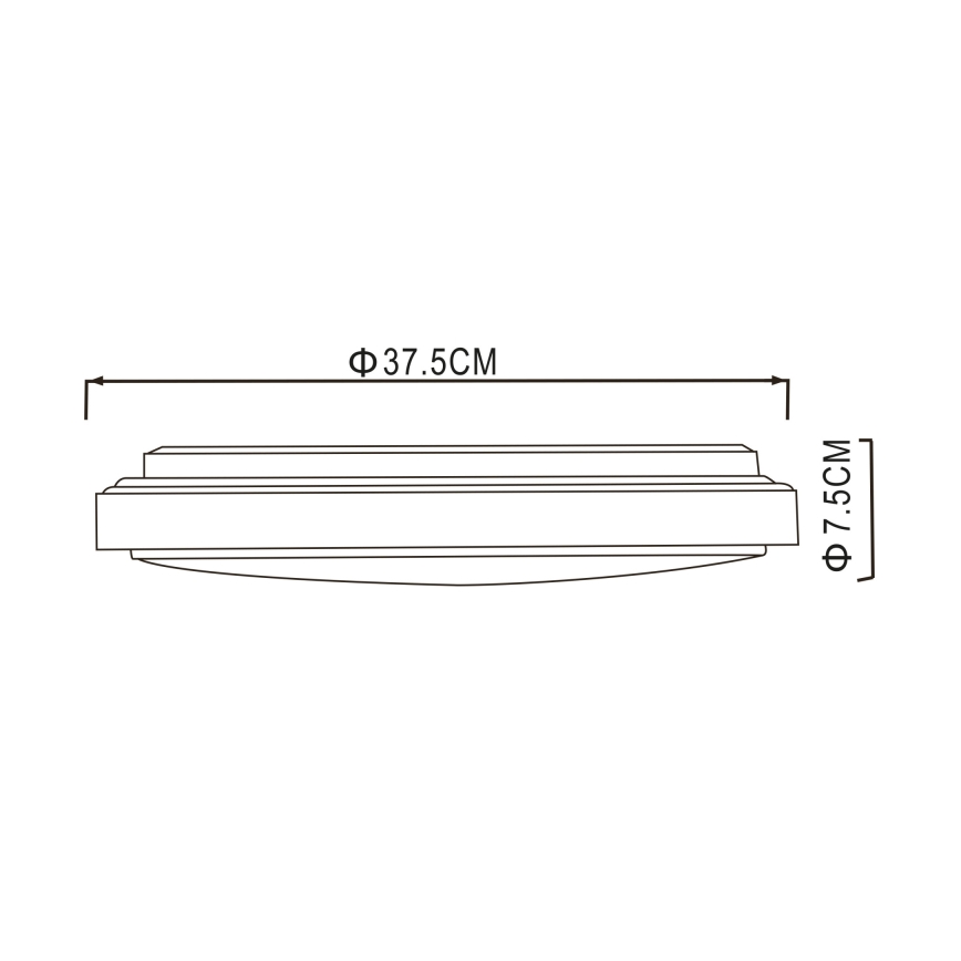 Globo - LED Stropné svietidlo LED/24W/230V 3000/4000/6000K pr. 37,5 cm