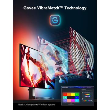 Govee - Dreamview G1 Smart LED RGBIC podsvietenie monitora 27-34" Wi-Fi