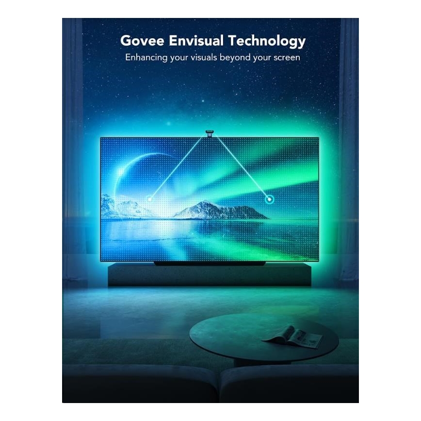 Govee - DreamView T2 DUAL TV 55-65" SMART LED podsvietenie RGBIC Wi-Fi + diaľkové ovládanie