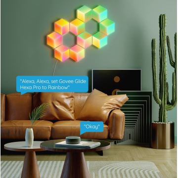 Govee - SADA 10x LED Svietidlo Glide Hexa Pro LED Smart RGBIC Wi-Fi