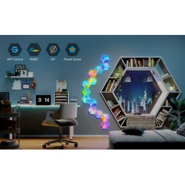 Govee - SADA 10x LED Svietidlo Glide Hexa Pro LED Smart RGBIC Wi-Fi