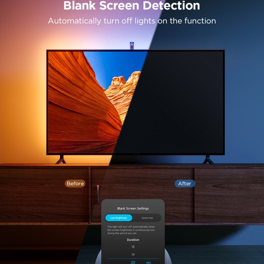 Govee - TV Backlight 3 Lite TV 55-65" SMART LED podsvietenie RGBICW Wi-Fi IP67 + diaľkové ovládanie