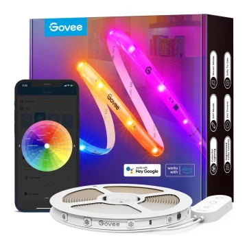 Govee - Wi-Fi RGBIC Smart PRO LED pásik 10m - extra odolný