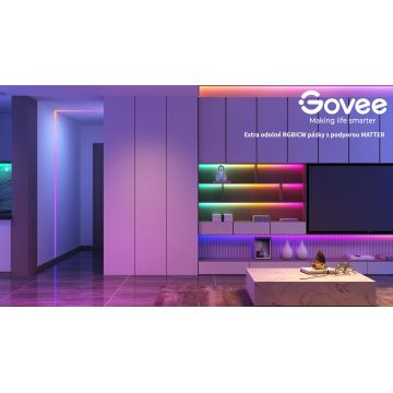 Govee - Wi-Fi RGBICW Smart PRO LED pásik 10m MATTER - extra odolný