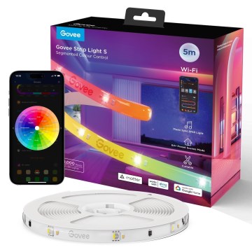 Govee - Wi-Fi RGBICW Smart PRO LED pásik 5m MATTER  - extra odolný