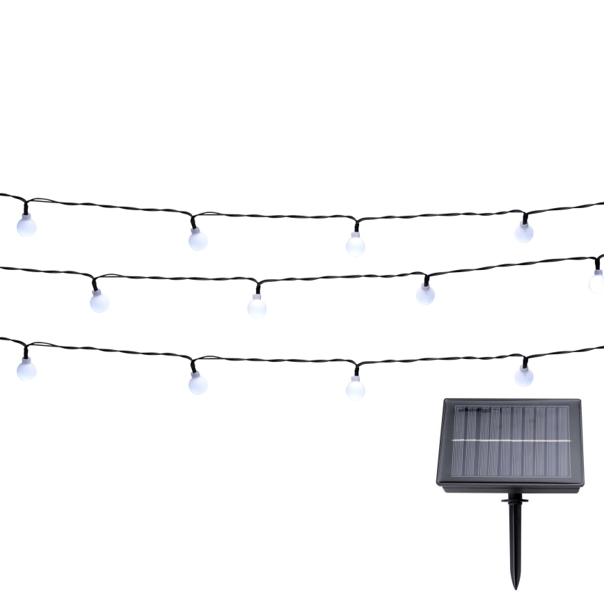 Grundig - LED Solárna reťaz 100xLED/8 funkcií 16,85m teplá biela