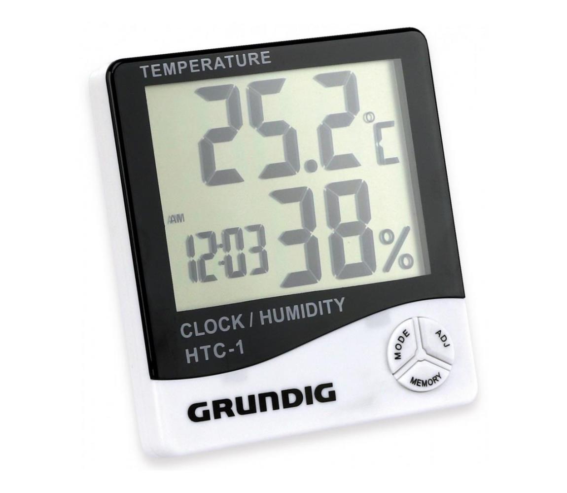 Grundig Grundig - Meteostanica s budíkom 1xAAA 